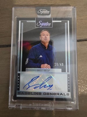 Bill Self 2025-26 Panini Signature Series Baseline Generals Auto /49