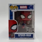FUNKO POP MARVEL: SPIDER-MAN w/SANDWICH THE DOG #1449 EE EXCLUSIVE - BOX DAMAGED