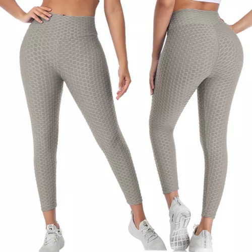 US berühmte Tiktok Booty Leggings, Butt Lift hochtaillierte Yoga Hose Frauen strukturiert - Bild 4 von 28