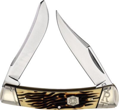 #ad #ad Rough Rider Large Moose Tuff Imitation Handle Folding Pocket Knife 2370 $24.84