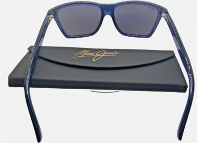 NEW MAUI JIM Cruzem B864-03 Sunglasses Polarized Blue Translucent
