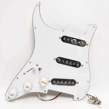 Fits Fender Strat Left-handed Guitar Prewired Loaded Pickguard Alnico 5 Pickups
