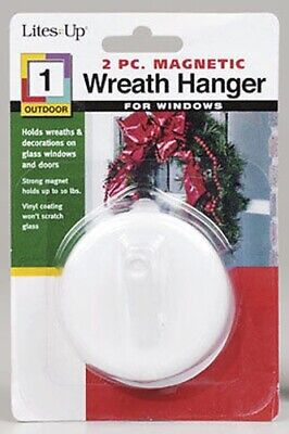 3x Outdoor Magnetic Hooks for Steel Doors Wreath Holder Hangers Holds 5lb Each 