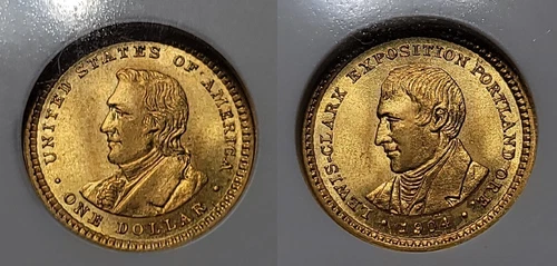 1904 Lewis & Clark Gold Commemorative Dollar $1 NGC MS 65