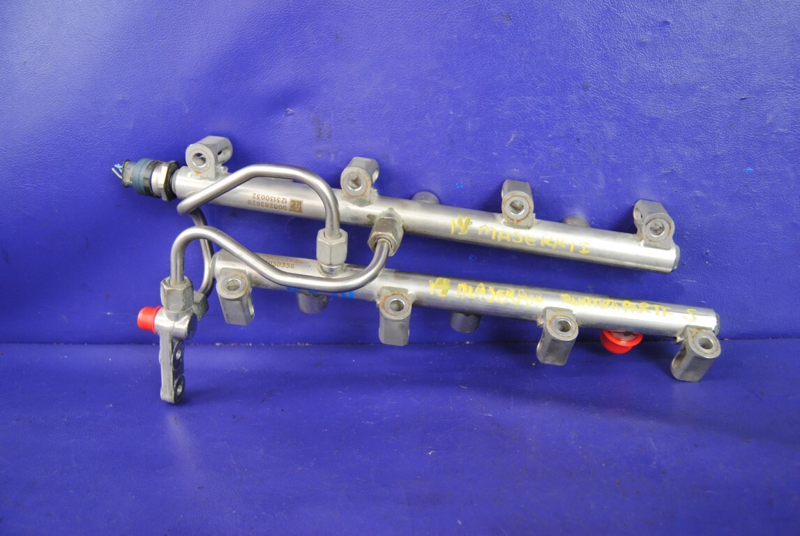 14-19 Maserati Quattroporte S 3.0L V6 Fuel Injection Rails Pair Left Right OEM