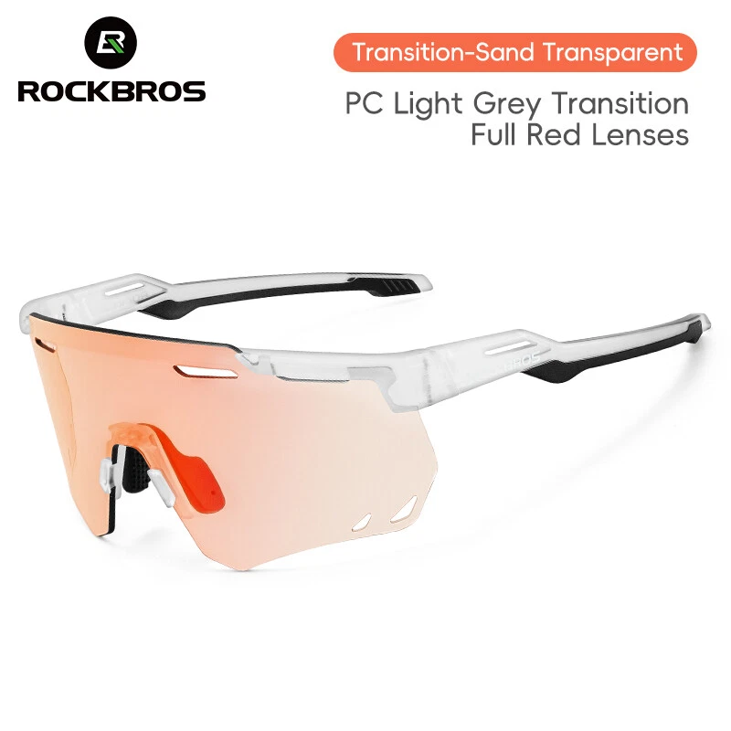 ROCKBROS Photochromic Polarized Glasses Sunglasses Lens Cycling Running Sports - Image 3 of 4