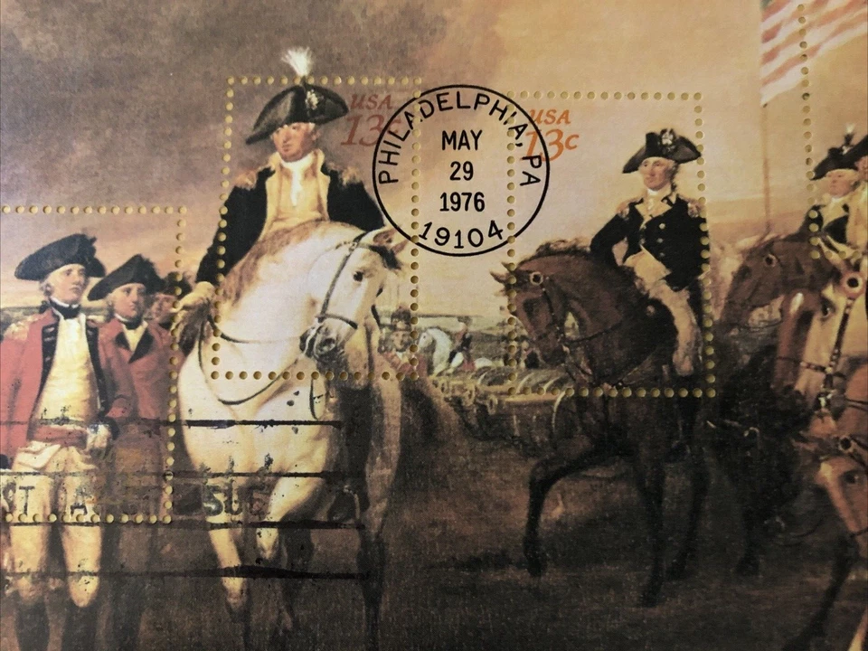 1976 USPS First Day Issue The Surrender Of Lord Cornwallis at Yorktown Stamps - Image 4 of 4