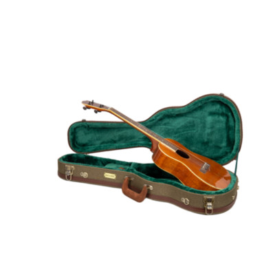 Crossrock Master Series Baritone Ukulele Case for 30'' & 31'' | Olive Green