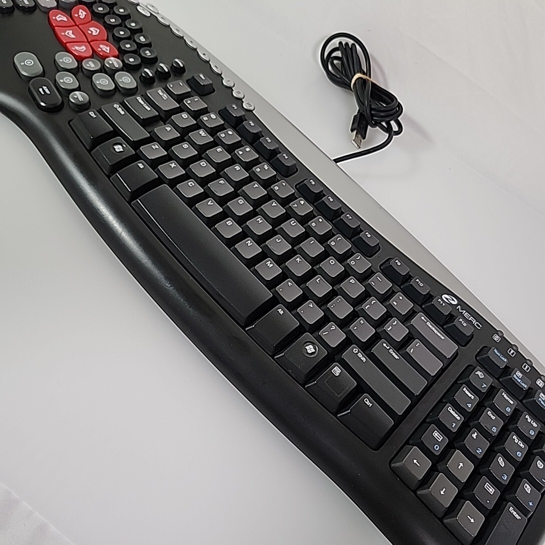 Zboard Merc KU0453 Gaming MMORPG Rare Keyboard Black Tested WOW
