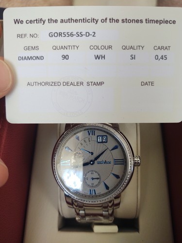 orologio da polso uomo Geovani Swiss Diamond Watch | eBay
