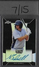2018 Leaf Metal NICK SCHNELL Black Prismatic Auto RC 7/15 Rays 1st Round Pick
