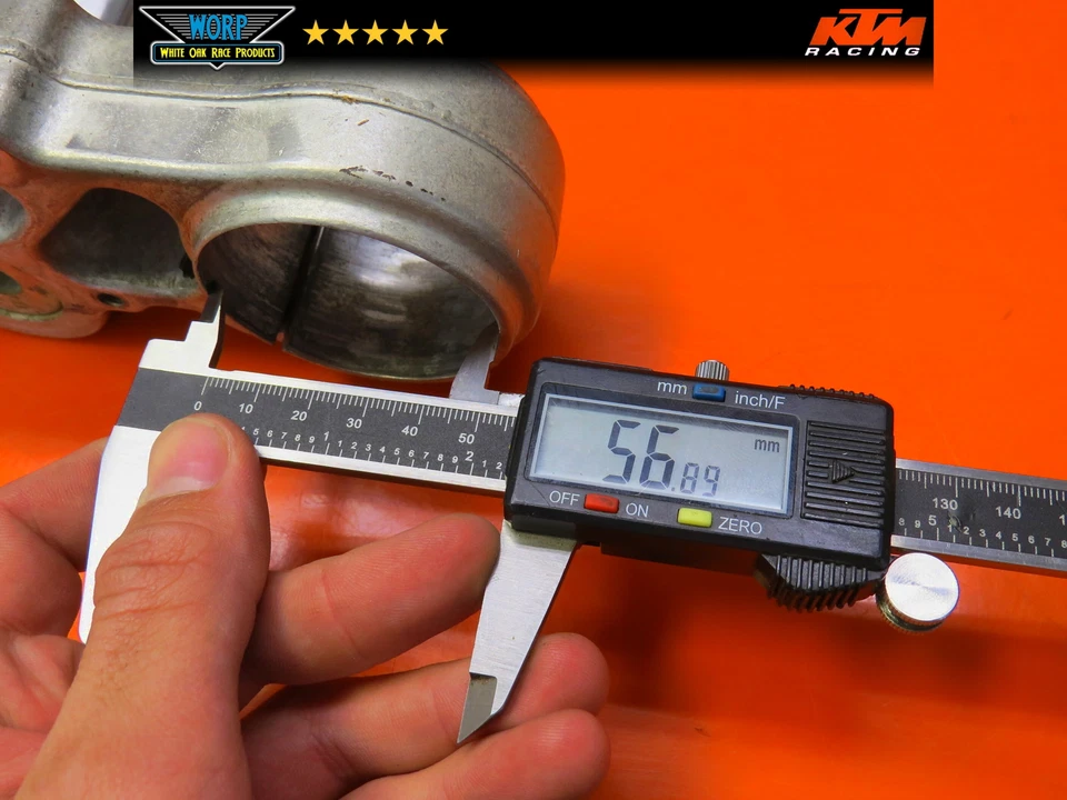 1994 KTM 440 EXC TRIPLE CLAMP FORK TREE STEERING STEM 58001032744 - Image 2 of 4