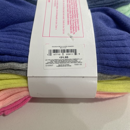 The Children’s Place Girl’s Rainbow 10-Pack Ankle Socks Small - Picture 3 of 3