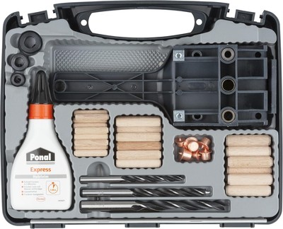 wolfcraft Universal Dowelmaster Set, 78 pcs. I 4645000 I The complete starter se