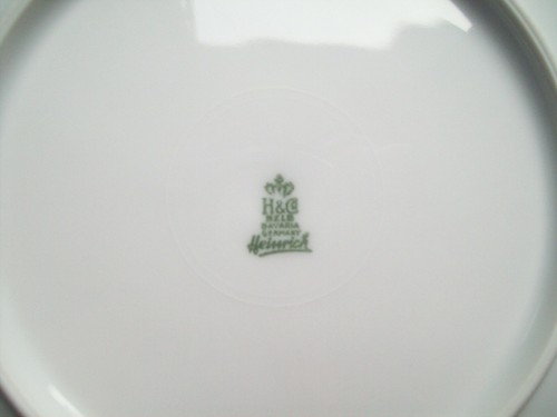 H&Co. Heinrich Vintage Ciotole Veggie 5 1/2" Pastello Rose Buds Cerchio Argento - Foto 2 di 3