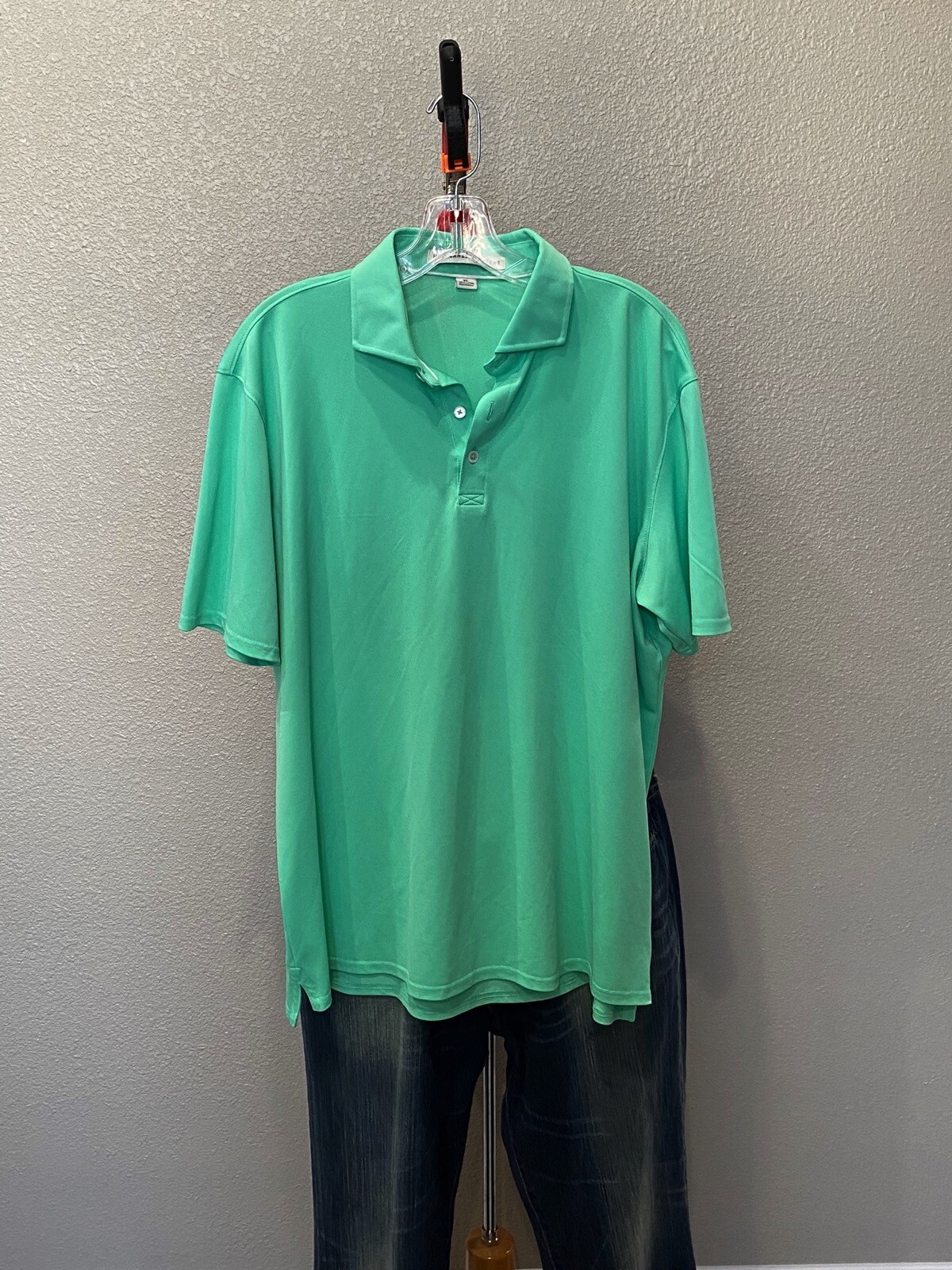 MINT Holderness & Borne Solid Mint Green Poly POL… - image 1