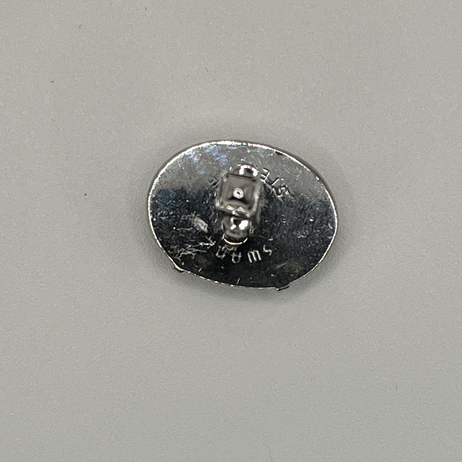 Half Stone Half Silver Swank Cufflinks Vintage St… - image 6