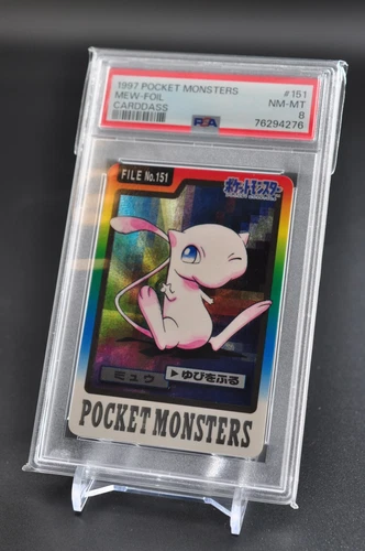 Psa 8 MEW FOIL Carddass 1997 POCKET MONSTERS #151 BANDAI JAPANESE