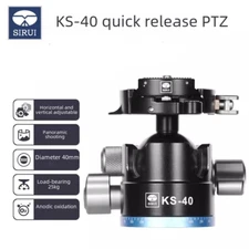 Sirui KS-30 KS-40 Low-Profile Head with Panoramic quick Plate US