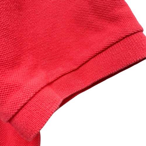 Lacoste Kids Polo Shirt Medium (10) Coral Short Sleeve Preppy Cotton Pique - Picture 7 of 11
