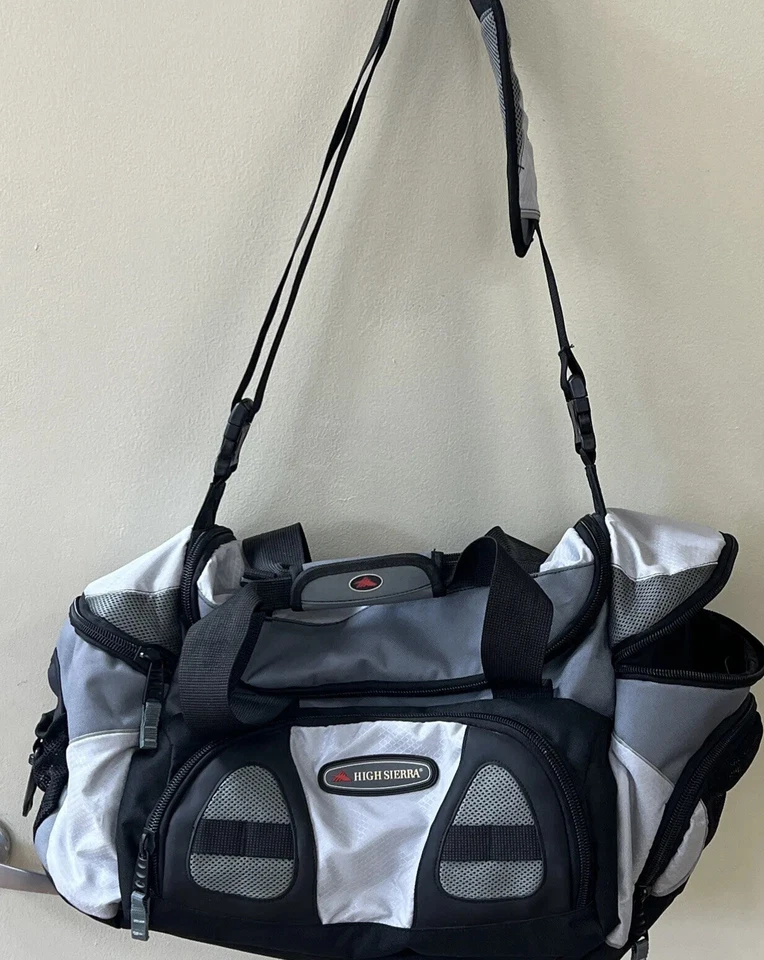 BOLSO DE VIAJE/LONA/GIMNASIO SIERRA ALTA PARA ADULTOS GRIS VARIOS BOLSILLOS Foto 2 de 4