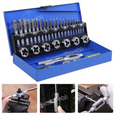 32pcs Tap and Die Set, Metric Hardened Steel Tool Set Threading Rethreading Tool