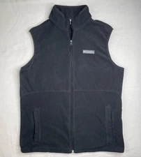 Columbia Medium Black Soft Fleece Sweater Vest