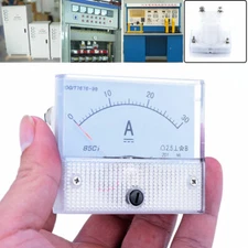 DC 0-30A Ammeter Analog Amp Current Panel Meter Ammeter Gauge No Shunt