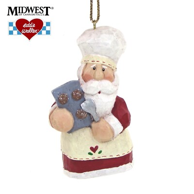 Eddie Walker SANTA BAKER 3.5'' Ornament Cookies Midwest of Cannon Falls