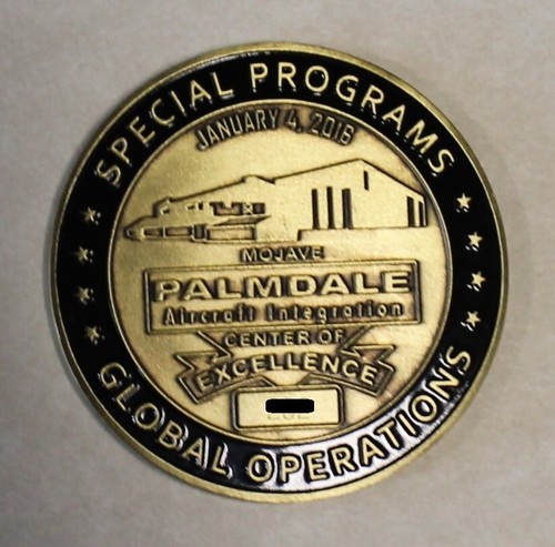 Northrop Grumman Special Programs Palmdale CA 2016 Ser# Air Force Challenge Coin - Picture 3 of 4