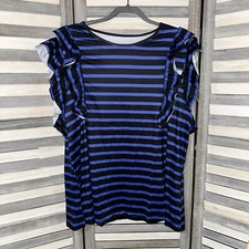 Shein Curve Flutter Ruffle Top - 4XL