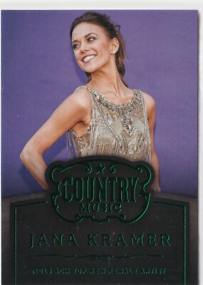 Jana Kramer 2014 Panini Country Award Winners Retail Emerald Green #13