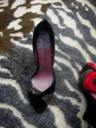 Vintage Jean Michel Cazabat black high heeled shoes size EU 39,UK 6 - Picture 5 of 12
