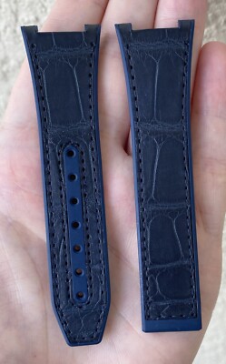 Omega Constellation 24mm x 18mm Blue Alligator Strap RUZ012689