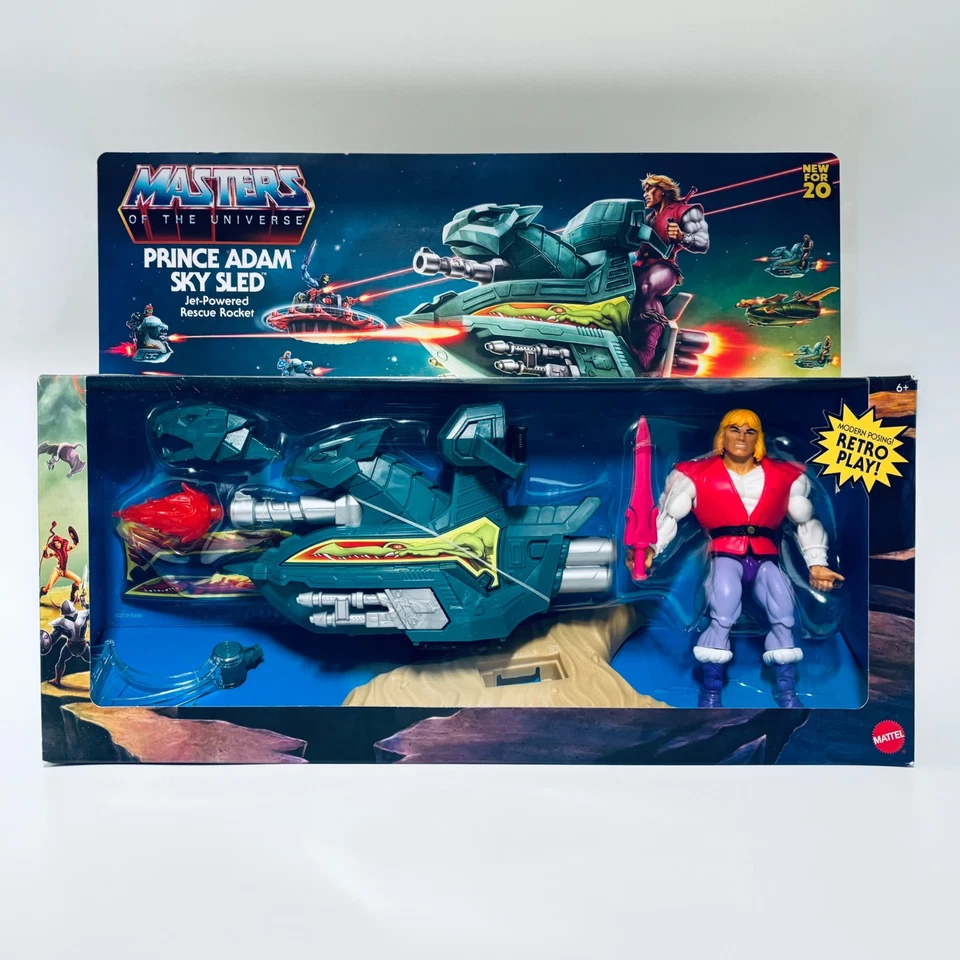 Trineo Prince Adam Sky Stridor Land Shark Masters of the Universe Origins MOTU Foto 4 de 4