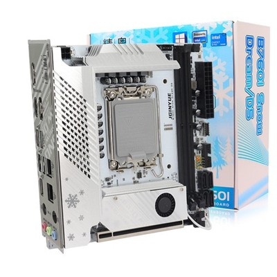 B760I Snow Dream Intel LGA 1700 Motherboard ITX, 2xDDR5, 2.5G LAN, 2xM.2