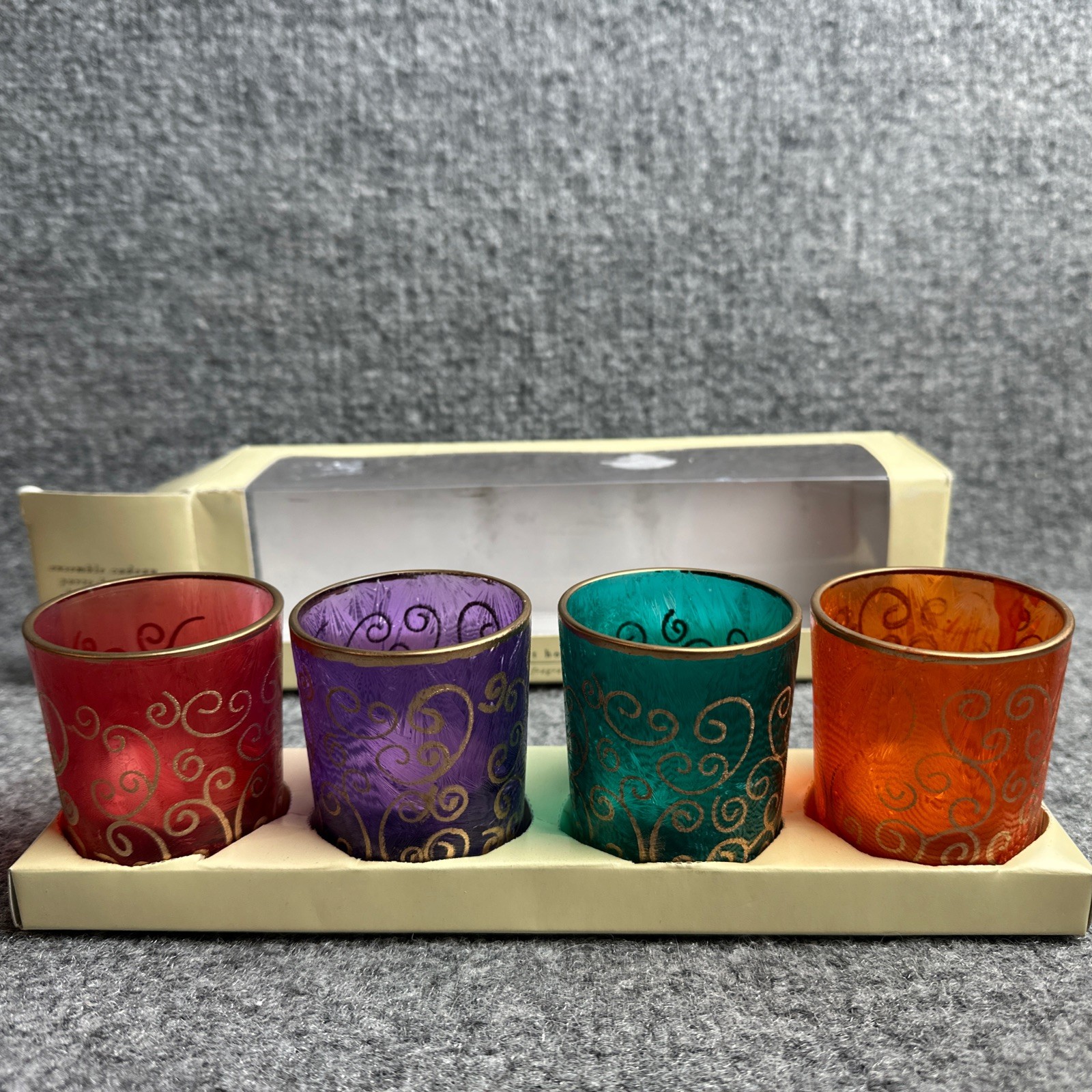 Jewel Tone Scroll Xmas Gift Set