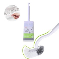 Marbarsse Bathroom Toilet Bowl Brush and Holder, Curved Design Toilet Brush for
