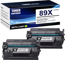 2pk CF289X 89X Black Toner Cartridge Compatible for HP M528dn M528f M507 W/ CHIP