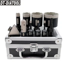 10pcs/kit Dry Diamond Drilling Core Bit Set Hole Saw for Granite Marble Masonry