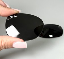 New RAY-BAN Replacement Lenses Wayfarer RB2132 52mm Glass Black Original