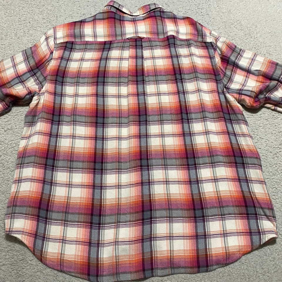 Рубашка мужская Tommy Bahama размер XL разноцветная клетчатая с длинным рукавом на пуговицах спереди вязаная вискоза - Изображение 2 из 4