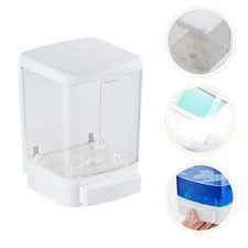 Reusable Plastic Wall Mounted Foaming Hand Soap Dispenser Manual Press White
