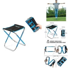 Space-Saving Ultralight Folding Stool for Outdoor & Indoor Use - Multiple Sizes