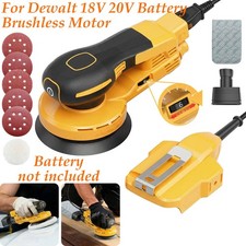 Cordless Orbital Sander 125mm for DeWalt 18V Li-ion Brushless Motor 6 Speed Tool