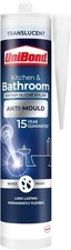 UniBond Anti-Mould Kitchen and Bathroom Sealant - Translucent Cartridge 274g