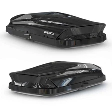 14 ft³ ABS Car Roof Top Box Cargo Luggage Carrier 2 Locks CARBON BLACK