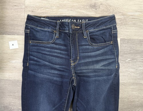 American Eagle Next Level Stretch Jegging Denim Jeans Size 6 Short Dark Wash - Picture 2 of 9