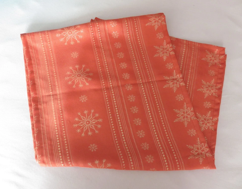 Eleganter Tischläufer Weihnachten orange/gold, neuwertig