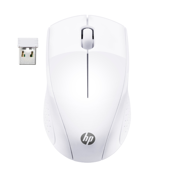 Hp Bianco 220 Mouse Senza Fili (Radio) Ottico 3 Tasti 1300 Dpi Rotella Di Scorrimento Integrata - Immagine 2